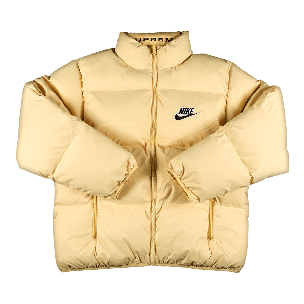 Supreme x Nike Reversible Puffy Jacket 'Pale Yellow'