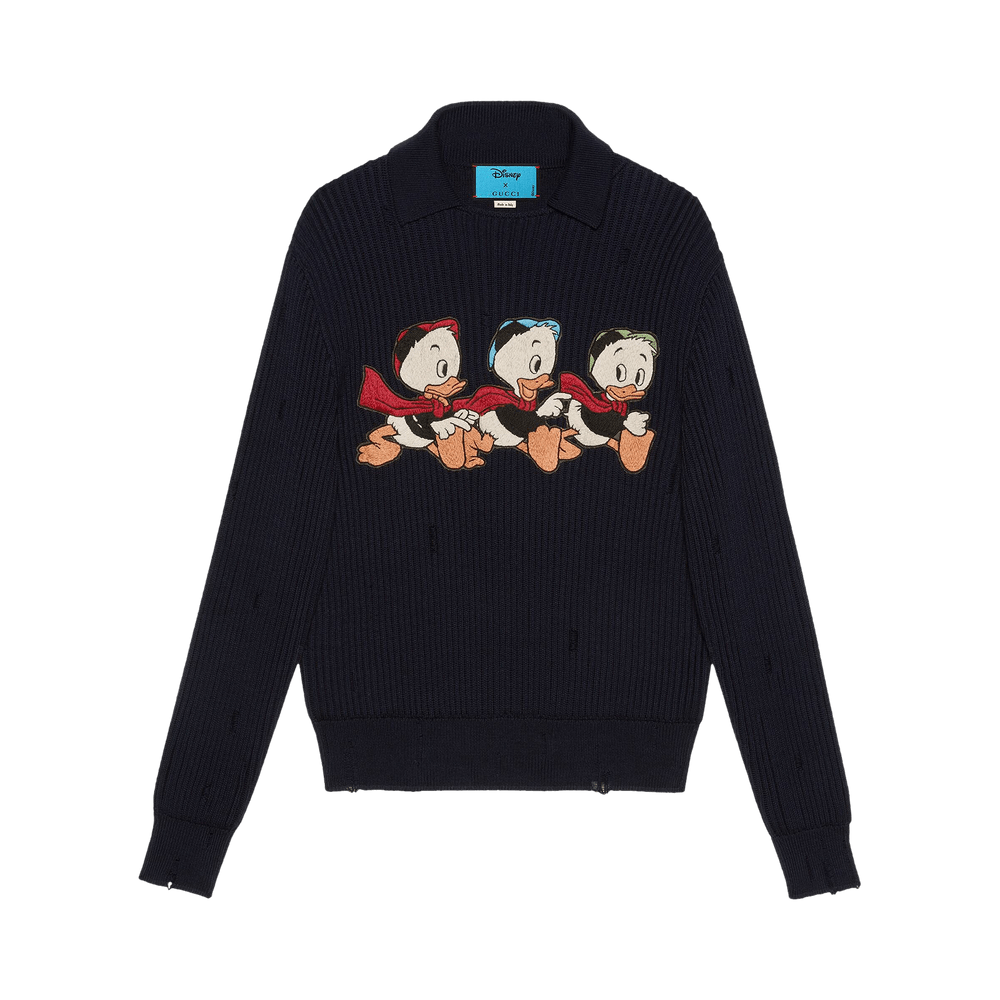 Buy Gucci x Disney Donald Duck Cotton Wool Sweater Ink Mix