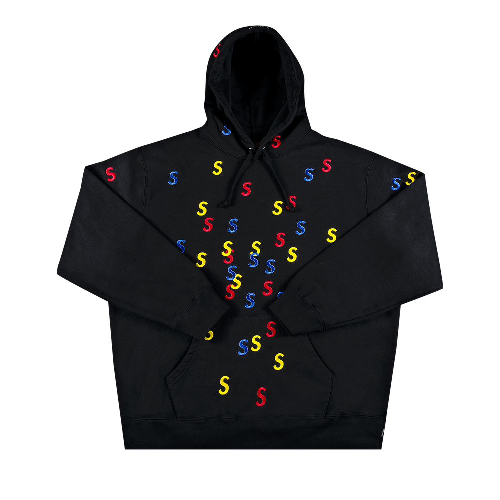 Buy Supreme Embroidered S Hooded Sweatshirt 'Black