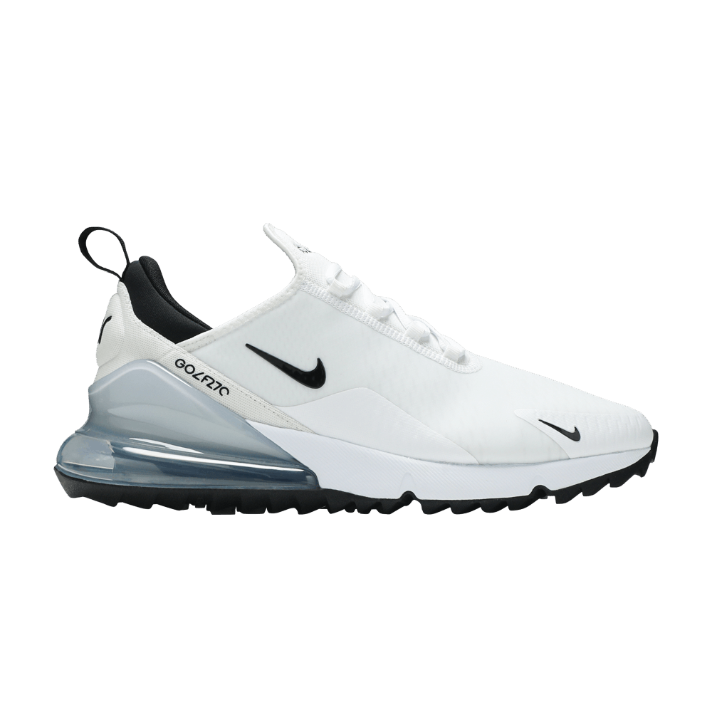 NEW Nike Air Max 270 GS Golf Shoe White Black Platinum Men's Size 9.5  CK6483-102