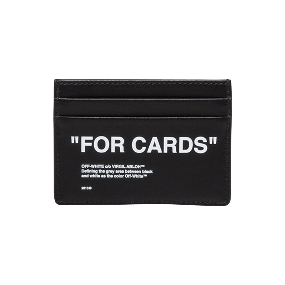 Buy Off-White Cardholder 'Black/White' - OMND017S21LEA0011001 | GOAT