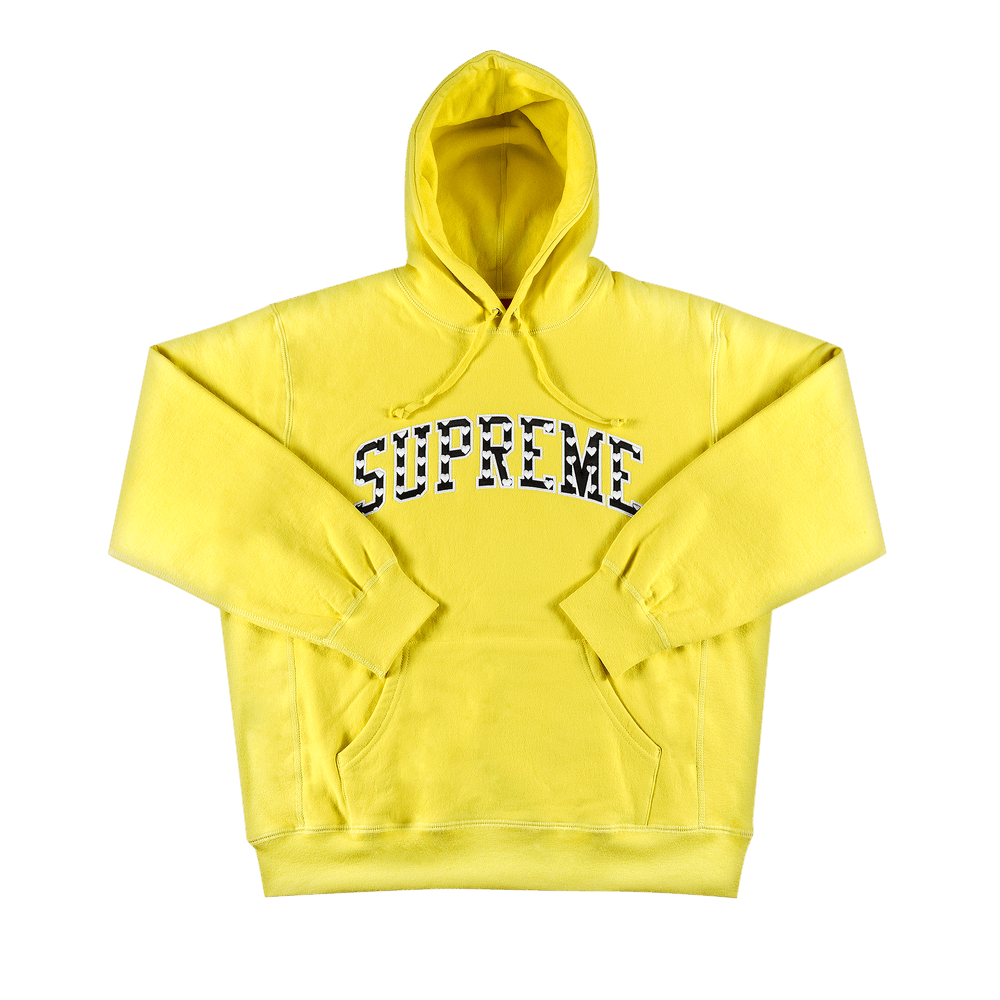 Buy Supreme Hearts Arc Hooded Sweatshirt 'Light Lemon 