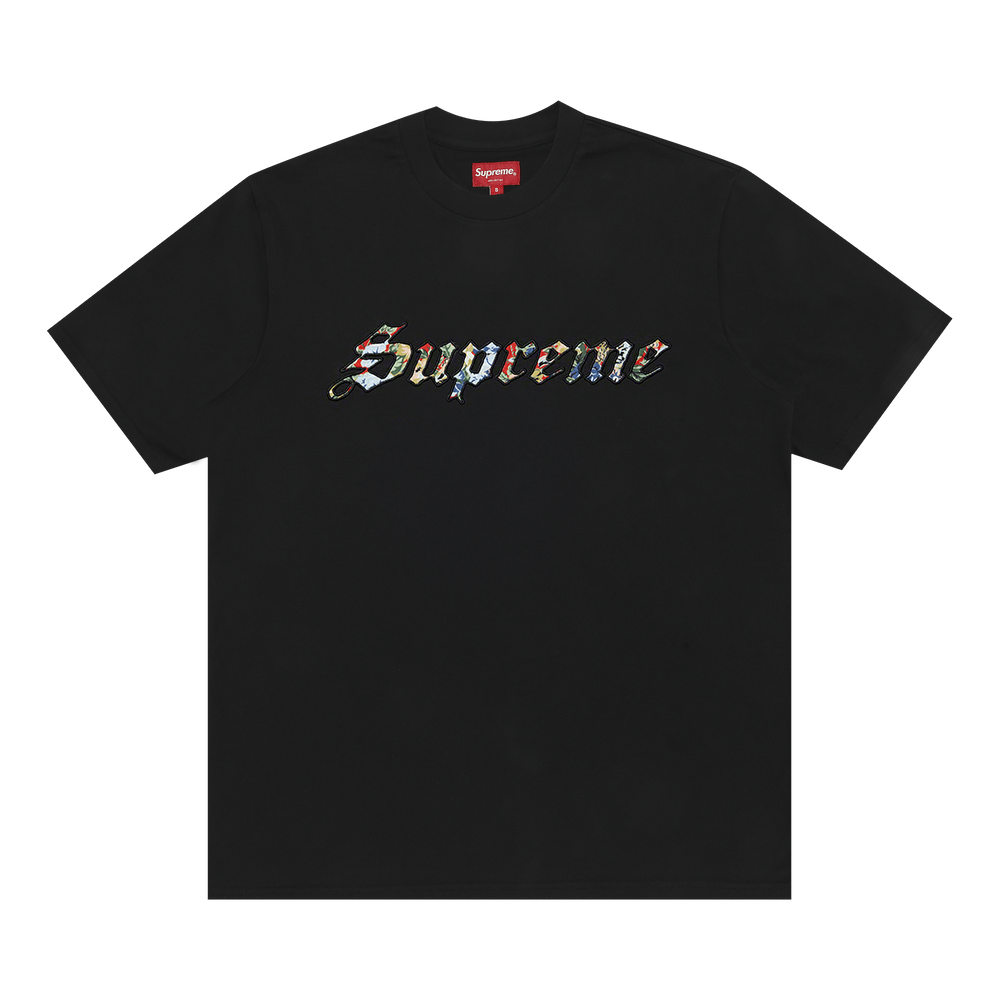 【SUPREME】SATIN APPLIQUE SS TOP BLACK 25SS Buy Supreme Leather Appliqué 6-Panel 'Black' - SS25H118