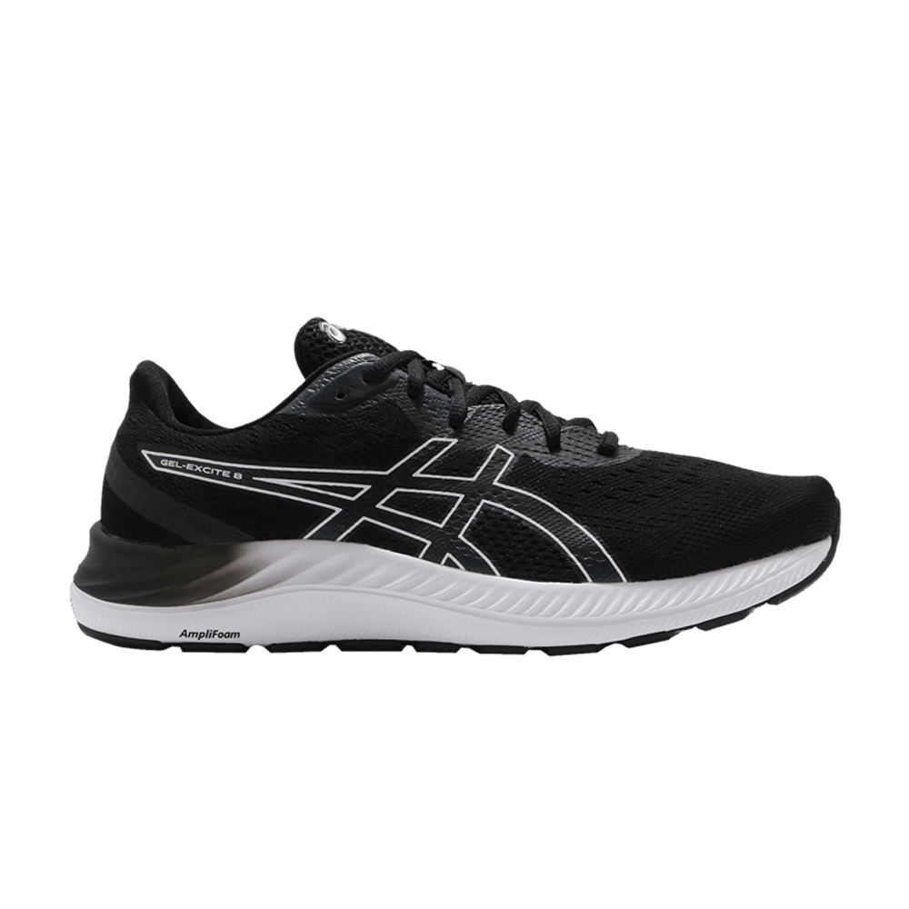 Asics Gel Excite 8 4E Wide Black White