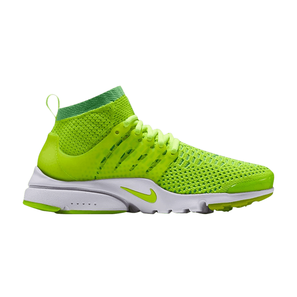 nike air presto flyknit green running shoes