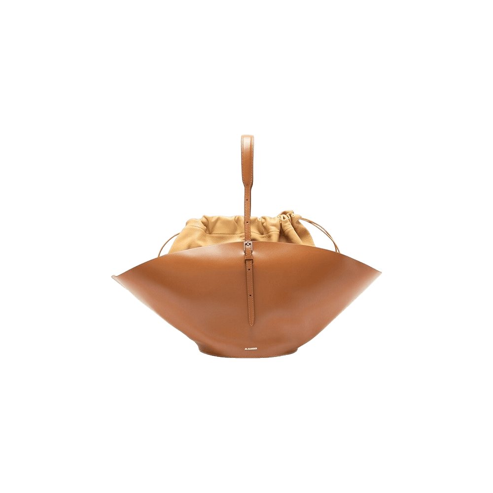 Jil Sander | Women Medium Moon Leather Shoulder Bag Plum Unique