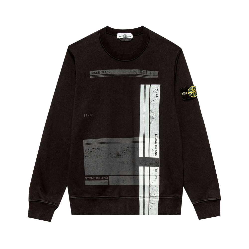 Buy Stone Island Crewneck Sweatshirt Black 741563095 V0029 GOAT