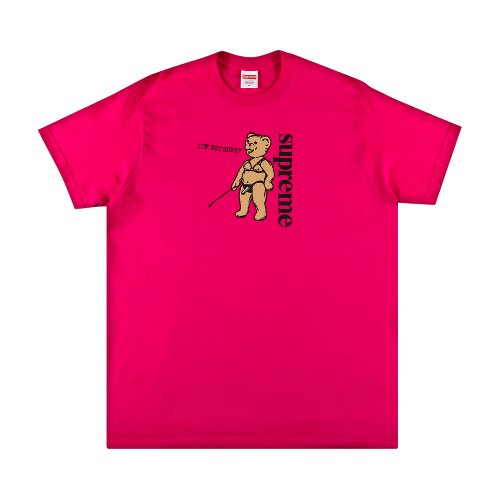 Buy Supreme Not Sorry Tee 'Pink' - SS21T18 PINK | GOAT CA