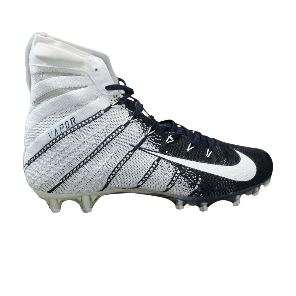 Nike Vapor Untouchable 3 Elite Football Cleat White Navy AO3006-101 Mens Sz  10.5