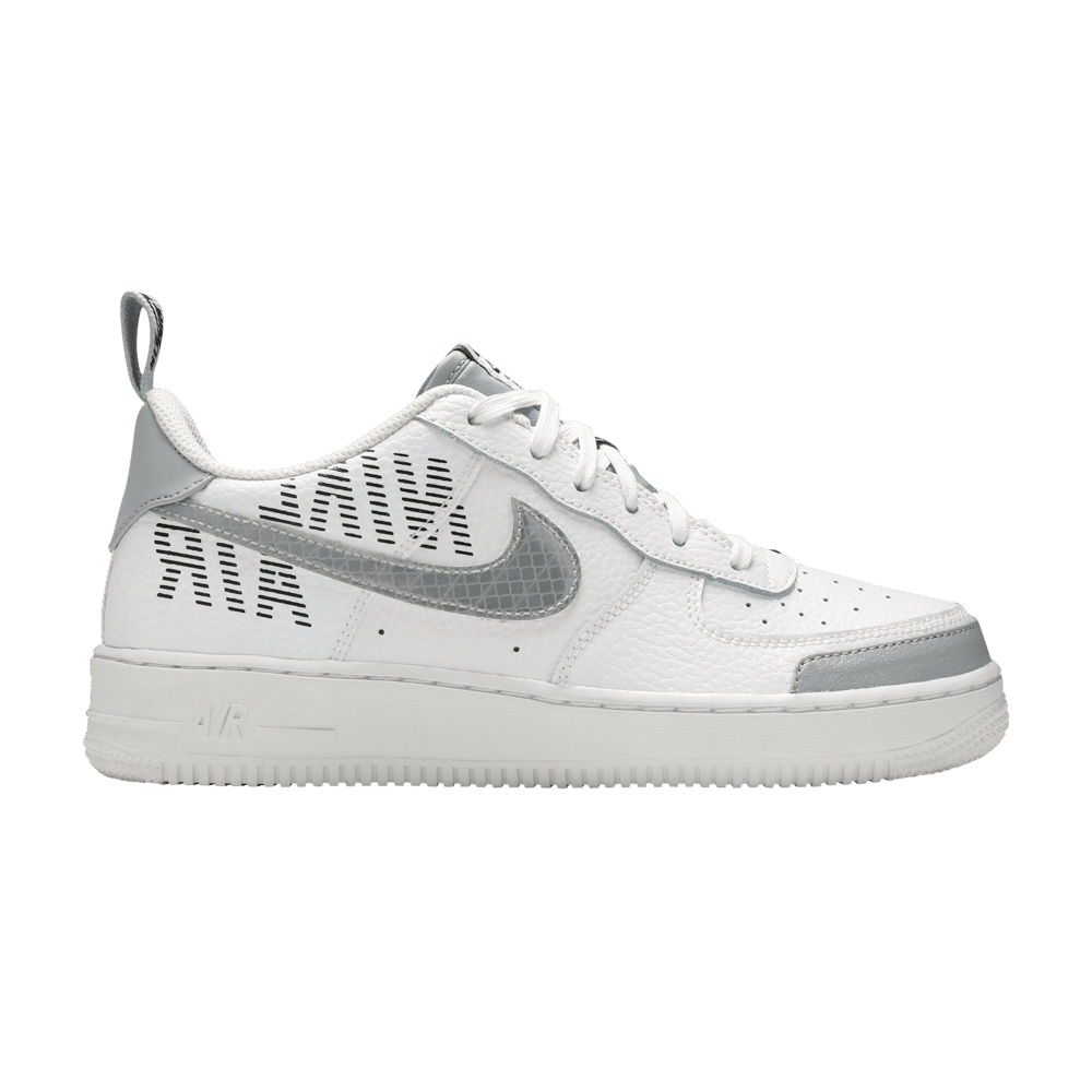 Pre-owned Nike Air Force 1 Mid Lv8 Overbrand (gs) In Wolf Grey/white/black