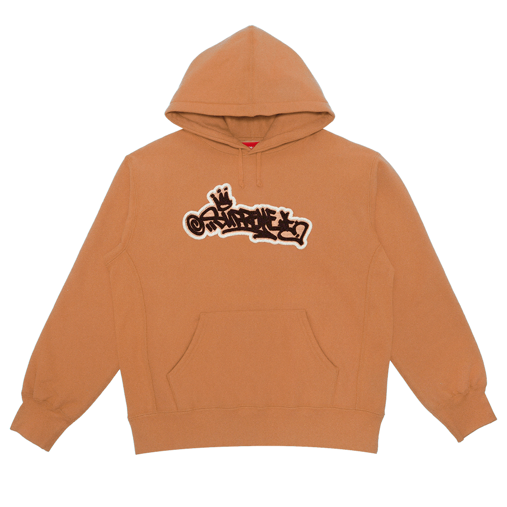 Supreme Handstyle Hooded Sweatshirt 'Brown'