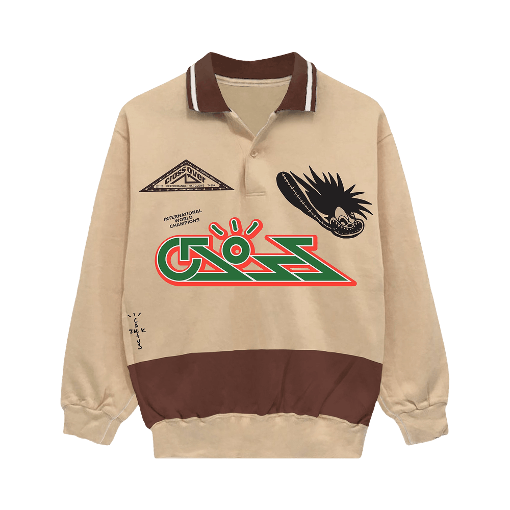 Travis Scott x Mcdonald's Cactus Jack Rugby Polo Brown/Red