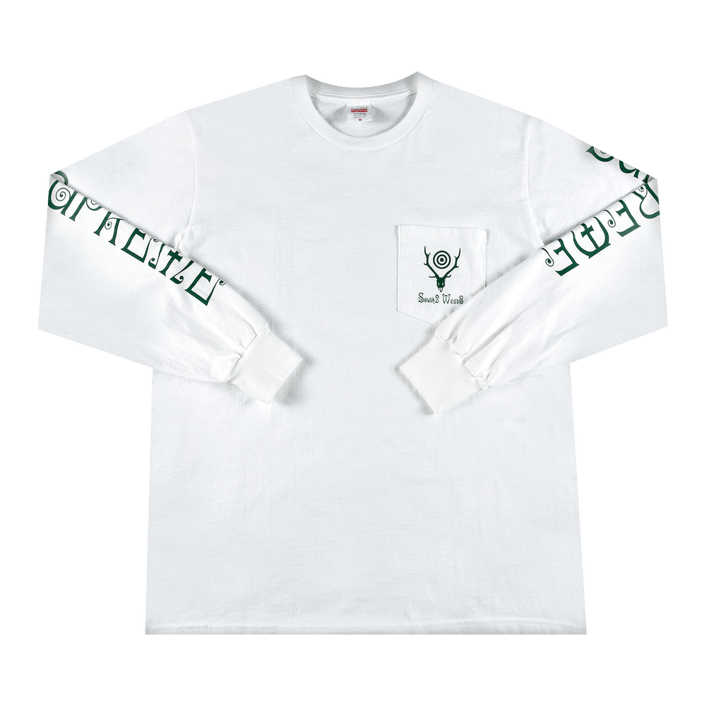 Buy Supreme x SOUTH2 WEST8 Long-Sleeve Pocket Tee 'White' - SS21T1