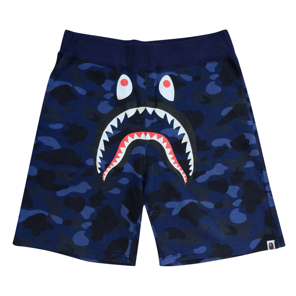 Color camo shark sweat shorts sales