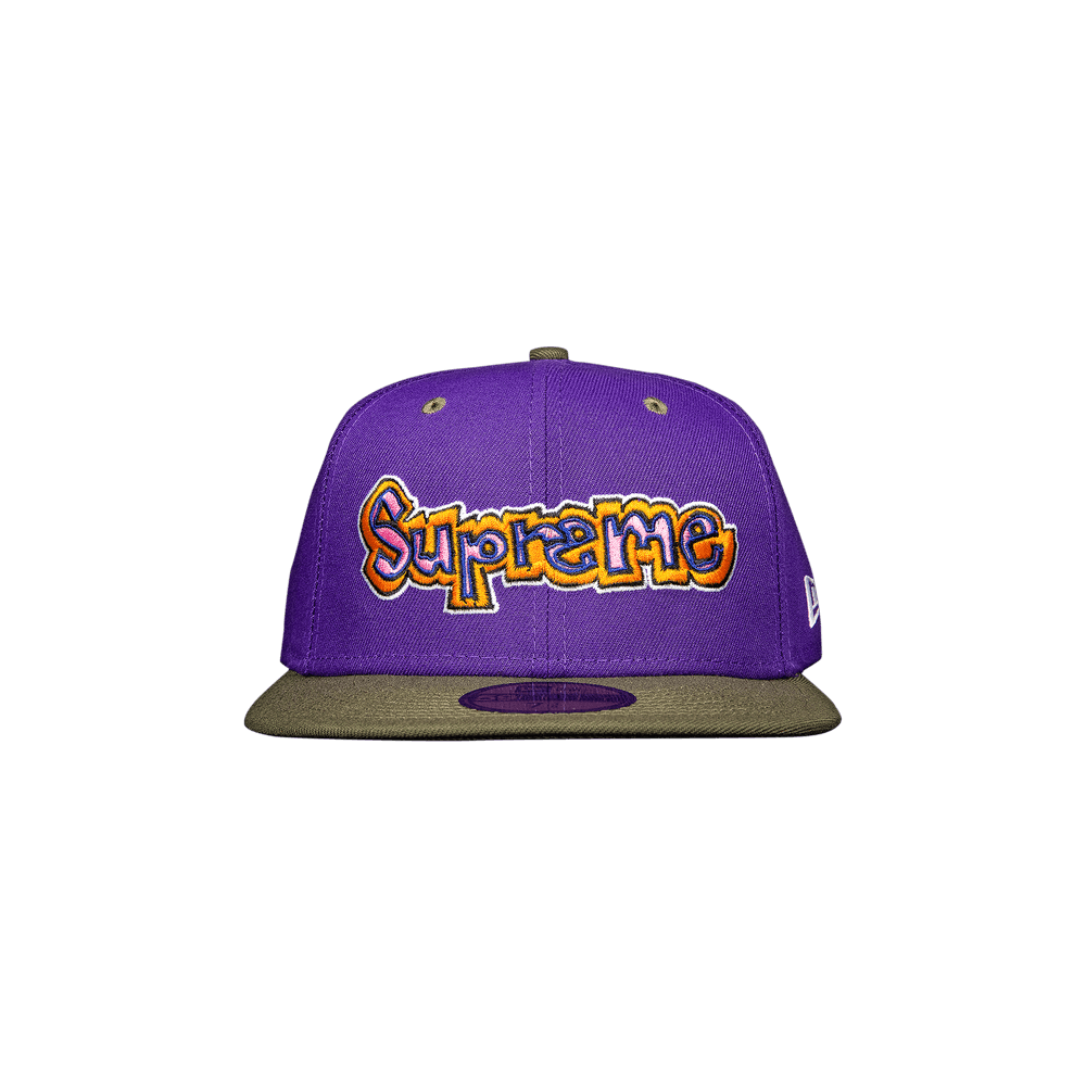 Supreme Gonz Logo New Era Cap Purple