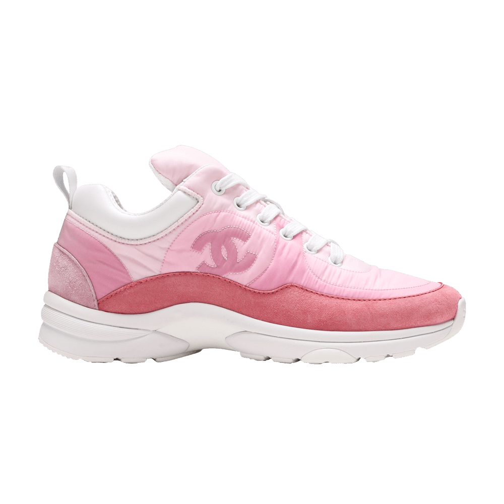 Pink suede chanel best sale sneakers