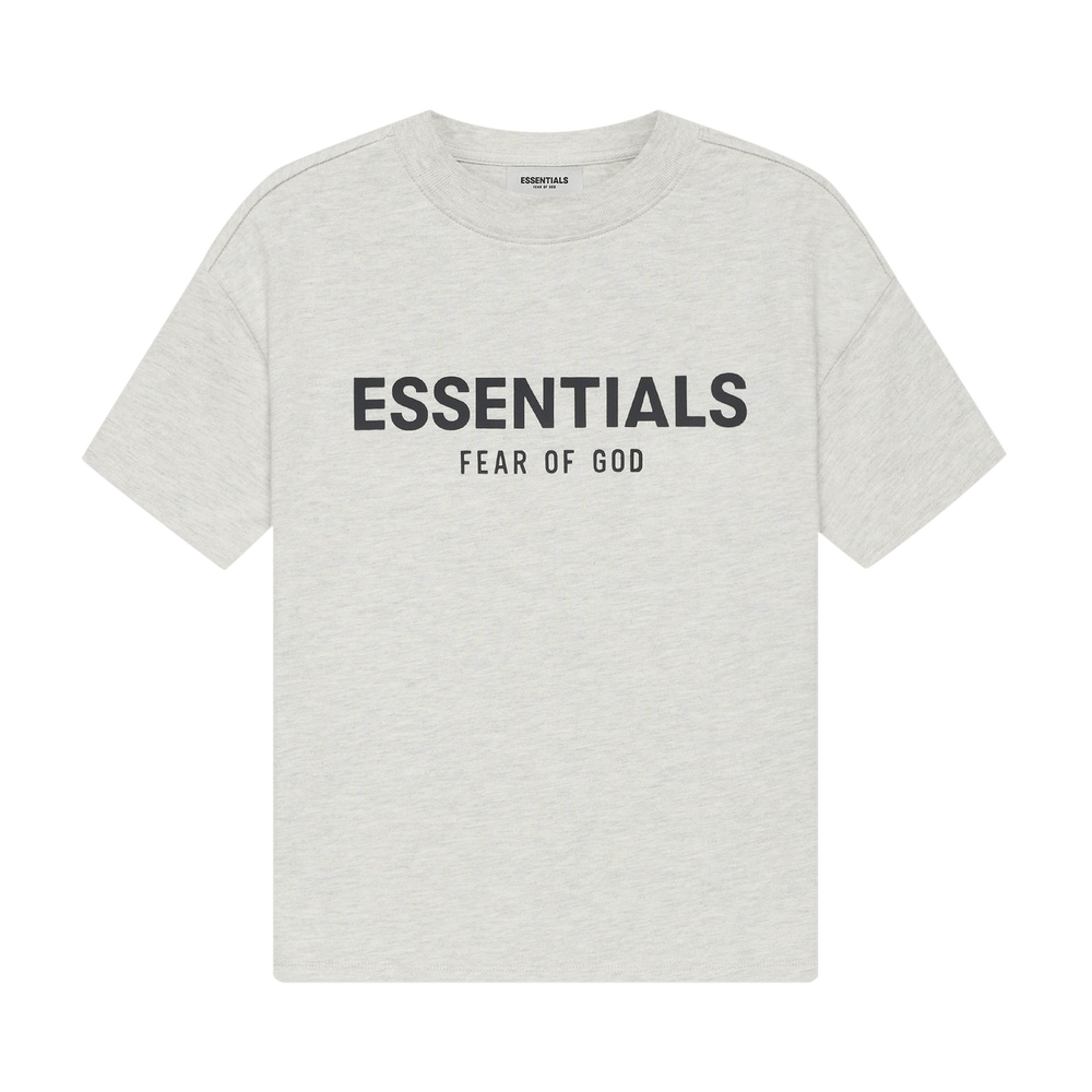 Fear of God Essentials Kids Short-Sleeve Tee 'Light Heather Oatmeal' Fear of God Essentials Kids Short-Sleeve Tee 'Light Heather Oatmeal'