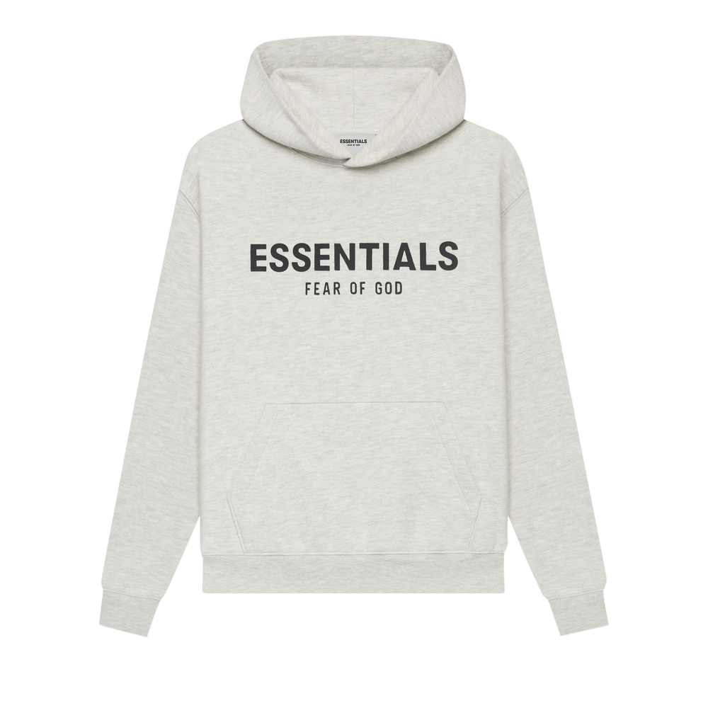 Fear of God Essentials Kids Pull-Over Hoodie 'Light Heather Oatmeal'