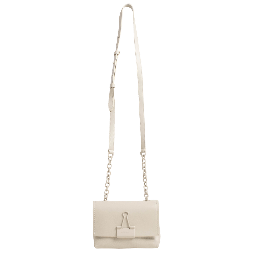 Binder leather crossbody bag Off-White White in Leather - 30507675