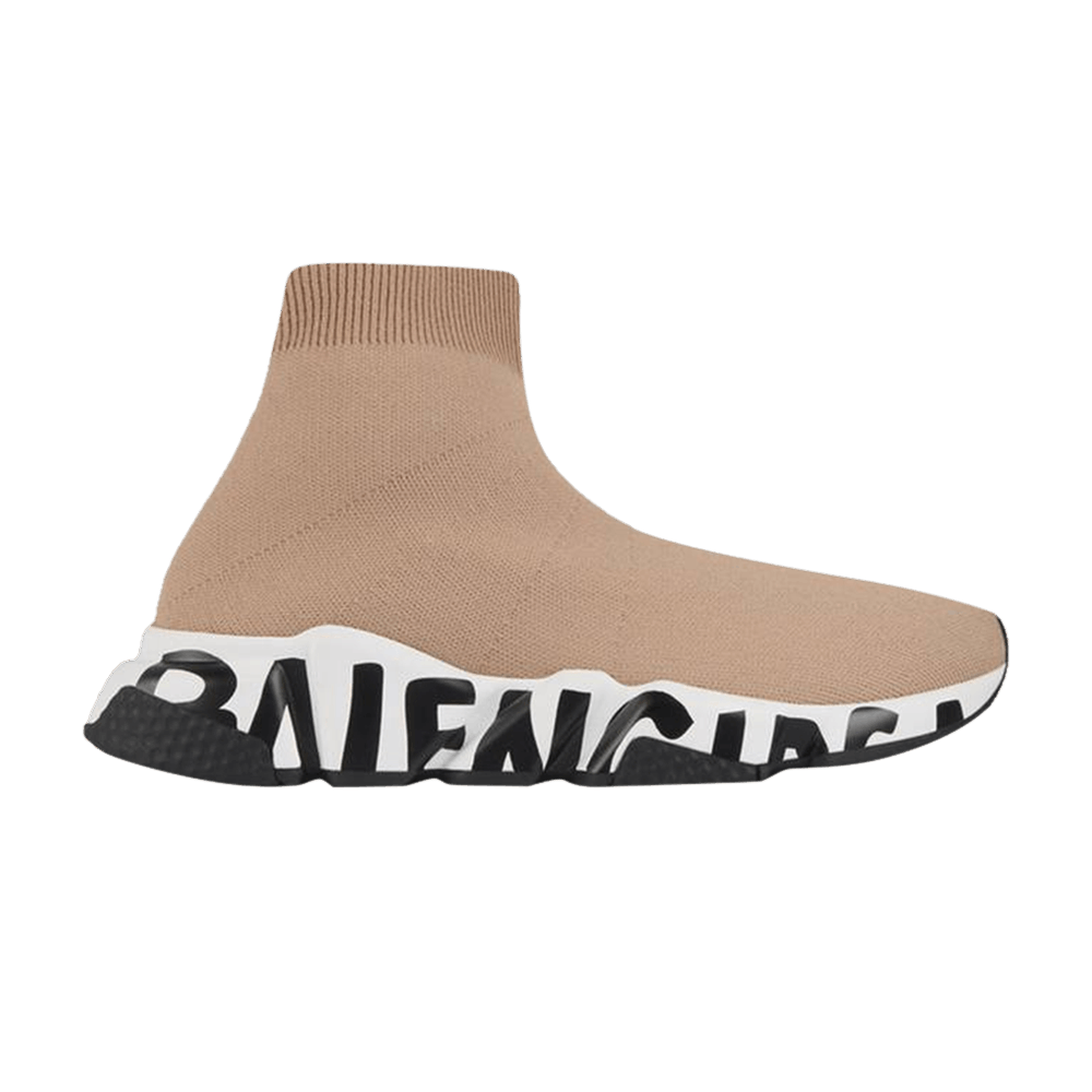 Balenciaga Speed Sneaker Midsole Graffiti - Beige