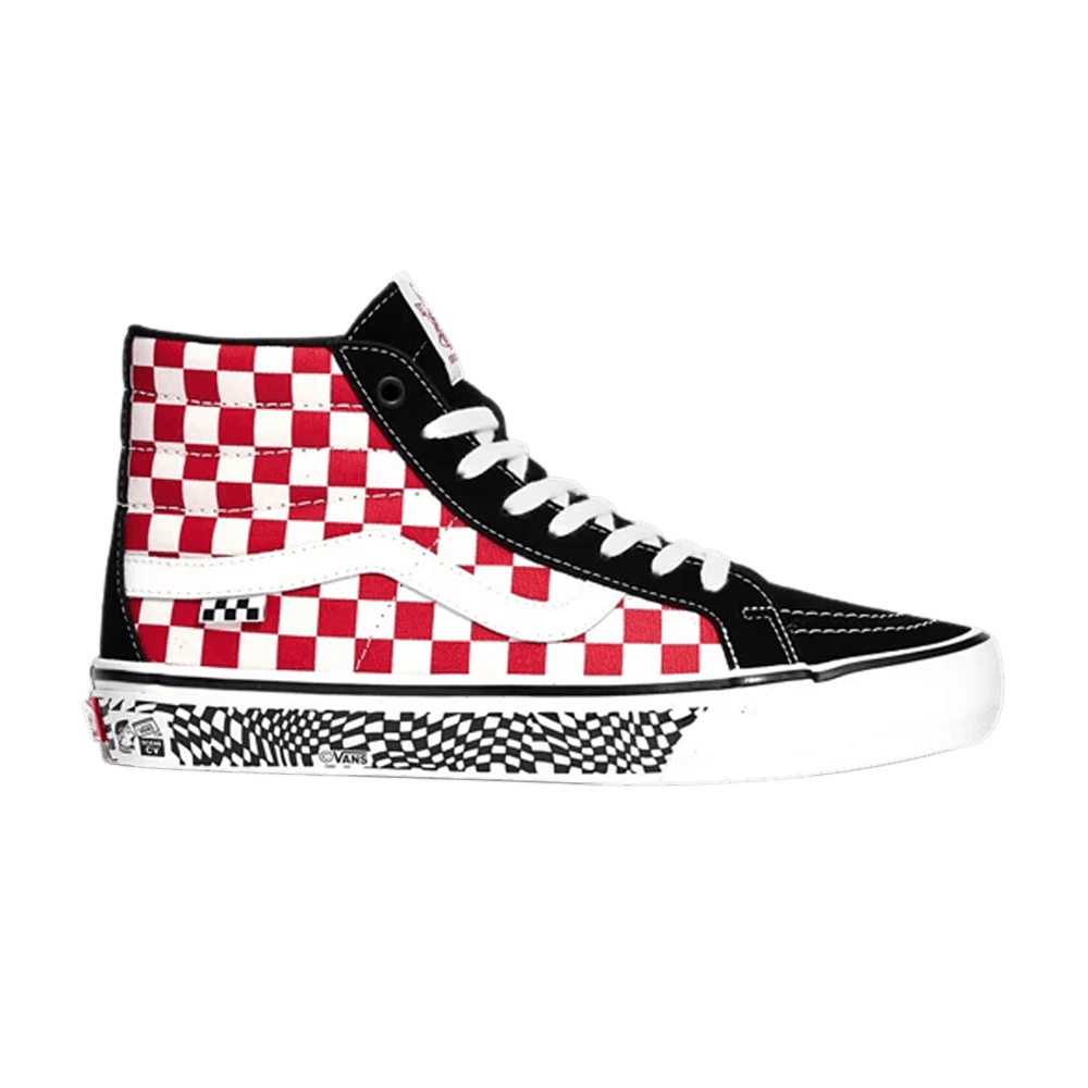 Vans Skate Sk8-Hi Reissue Grosso 84 - Red Checkerboard