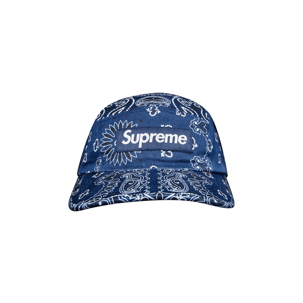 Supreme Bandana Camp Cap Navy - Novelship