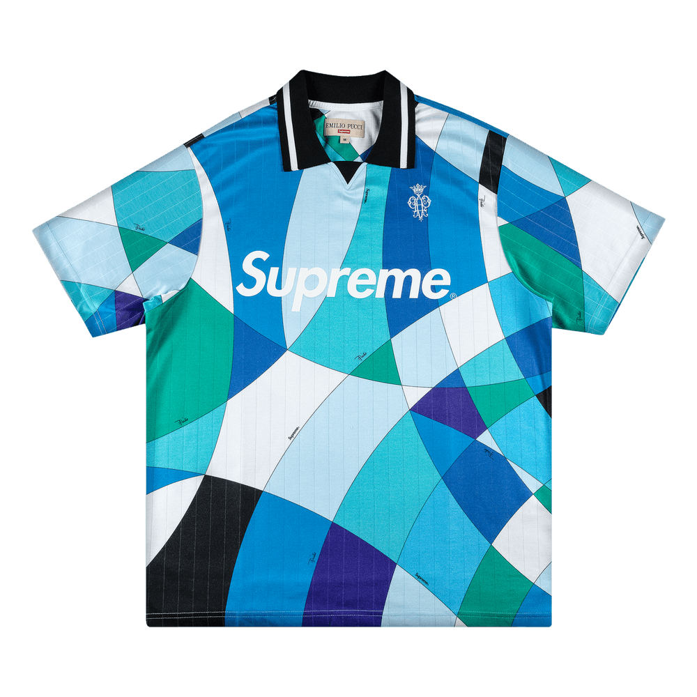 Buy Supreme x Emilio Pucci Soccer Jersey 'Blue'   SSKN BLUE