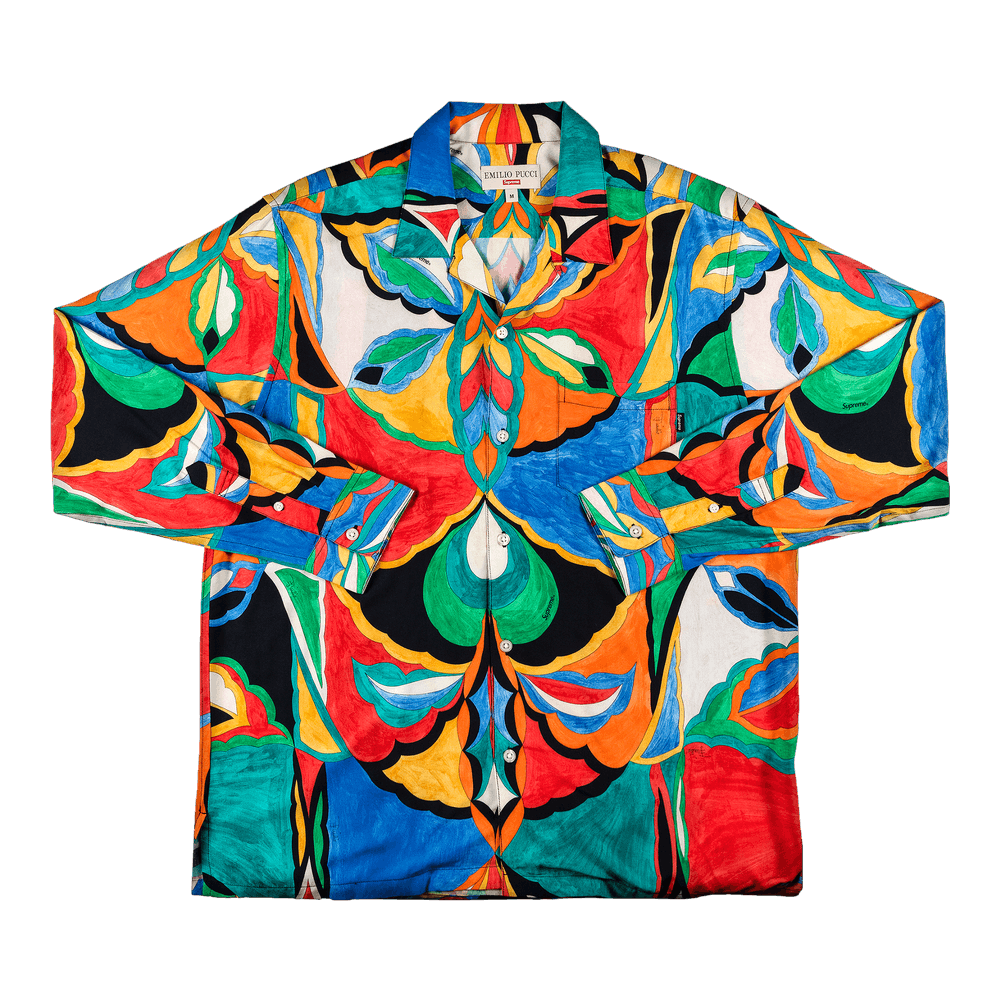 Supreme x Emilio Pucci Long-Sleeve Shirt 'Multicolor'