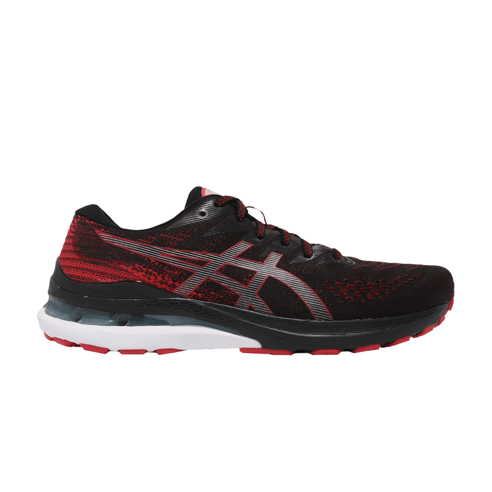 Asics Gel Kayano 28 2E Wide Black Electric Red