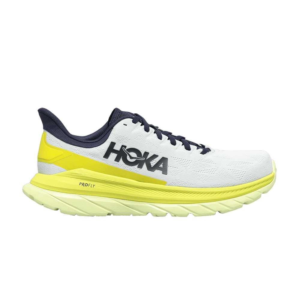 Hoka Mach 4 Blue Flower Citrus