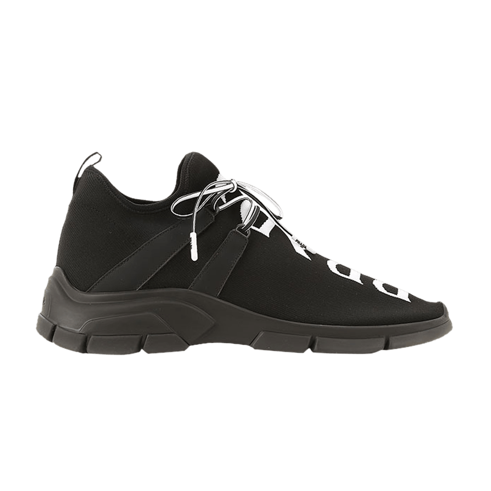 Buy Prada Knit Fabric Sneakers 'Black' - 4E3492 3V98 F0IAU | GOAT