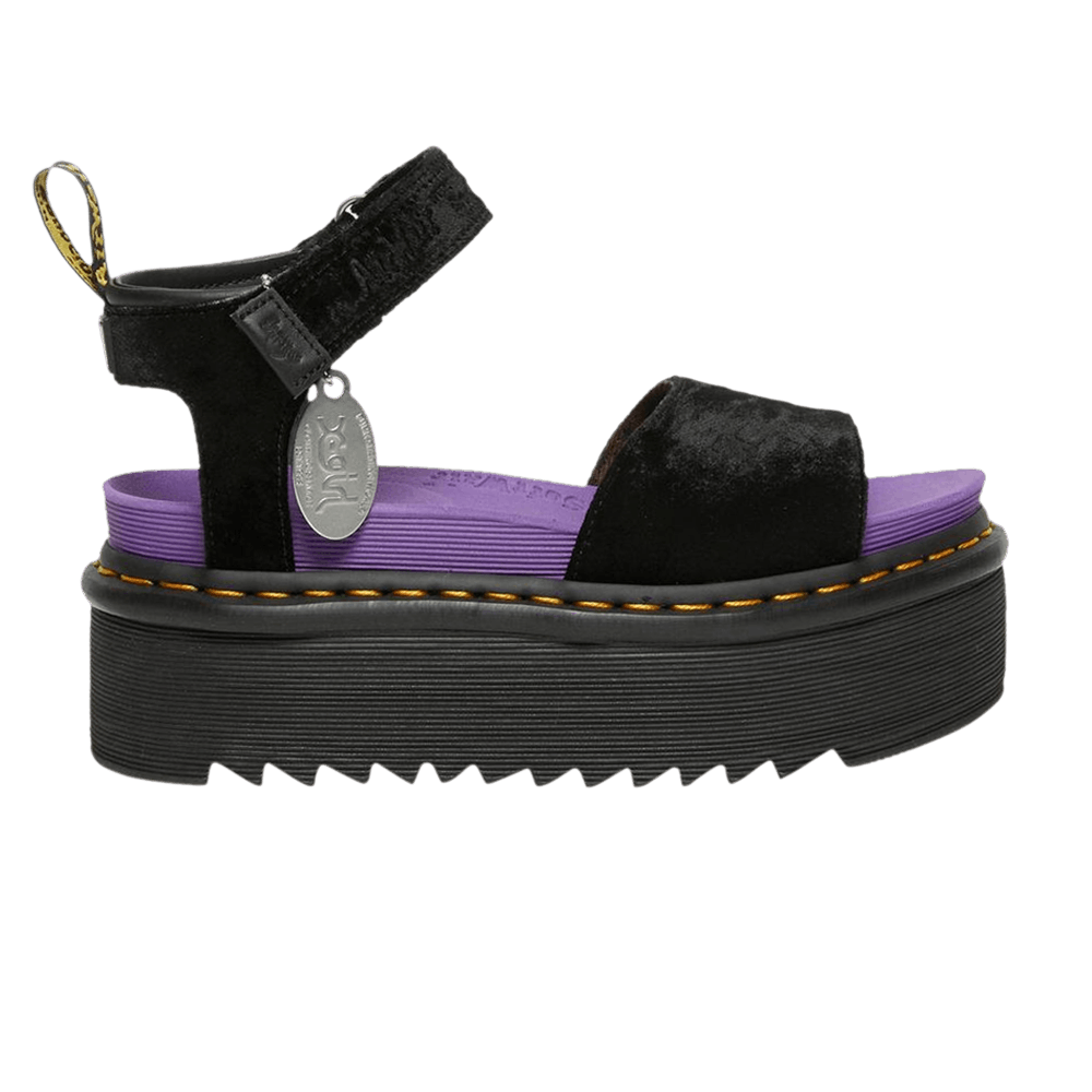 Buy Dr. Martens X-Girl x Wmns Strap Platform Sandal 'Black Velvet