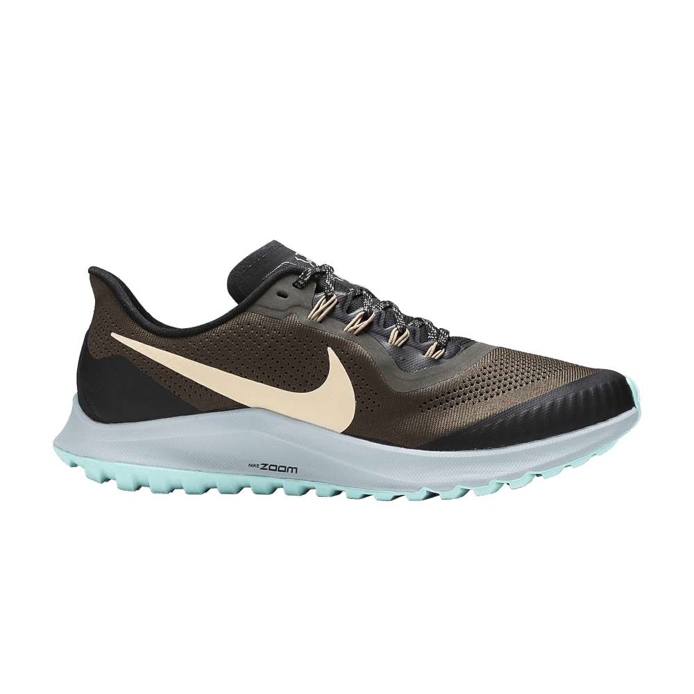 Nike zoom pegasus 36 trail men's shoes cargo khaki/gold 2025