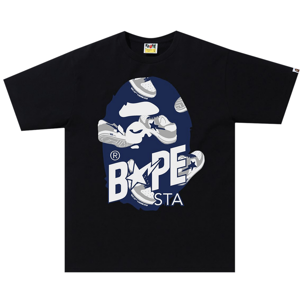 bape check bapesta tee