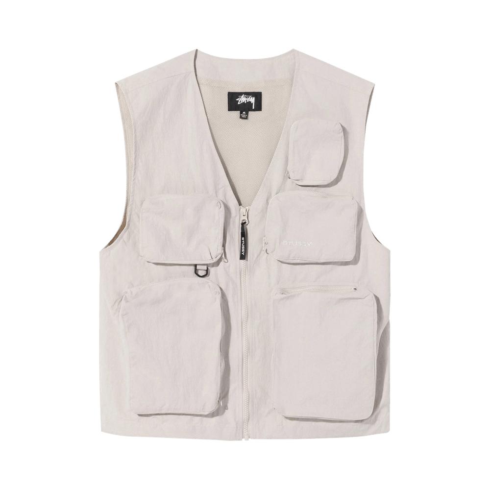 Size xl Stussy Nylon Approach Vest 'Stone Grey'