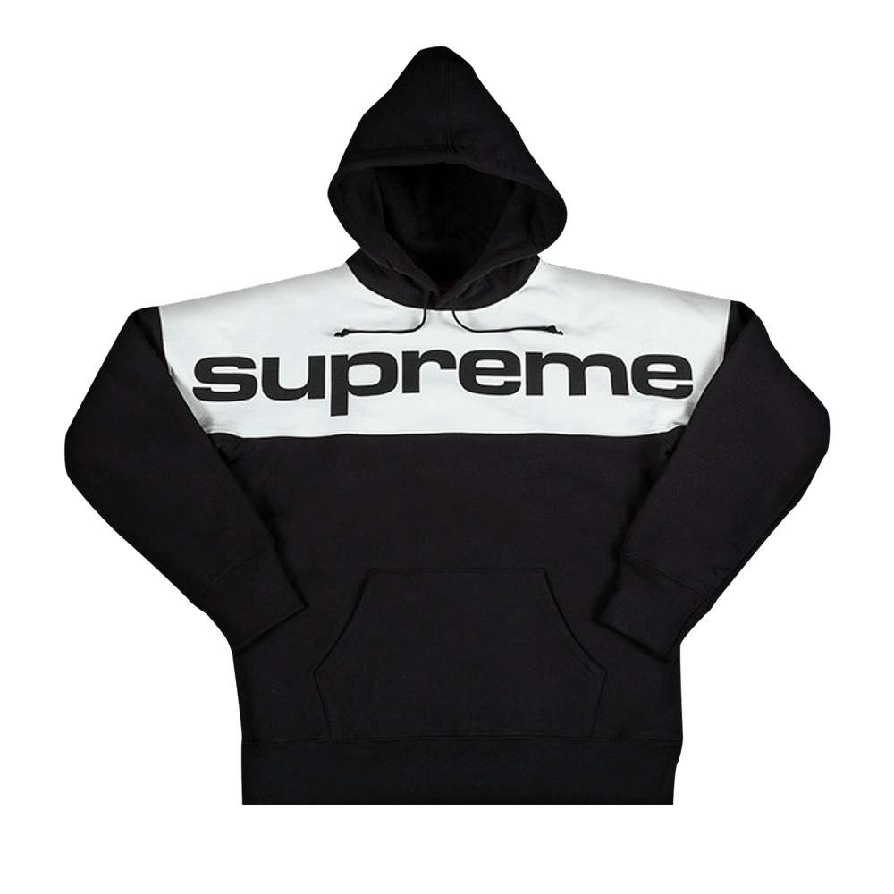 Buy Supreme Blocked Hooded Sweatshirt Black FW17SW15 BLACK GOAT