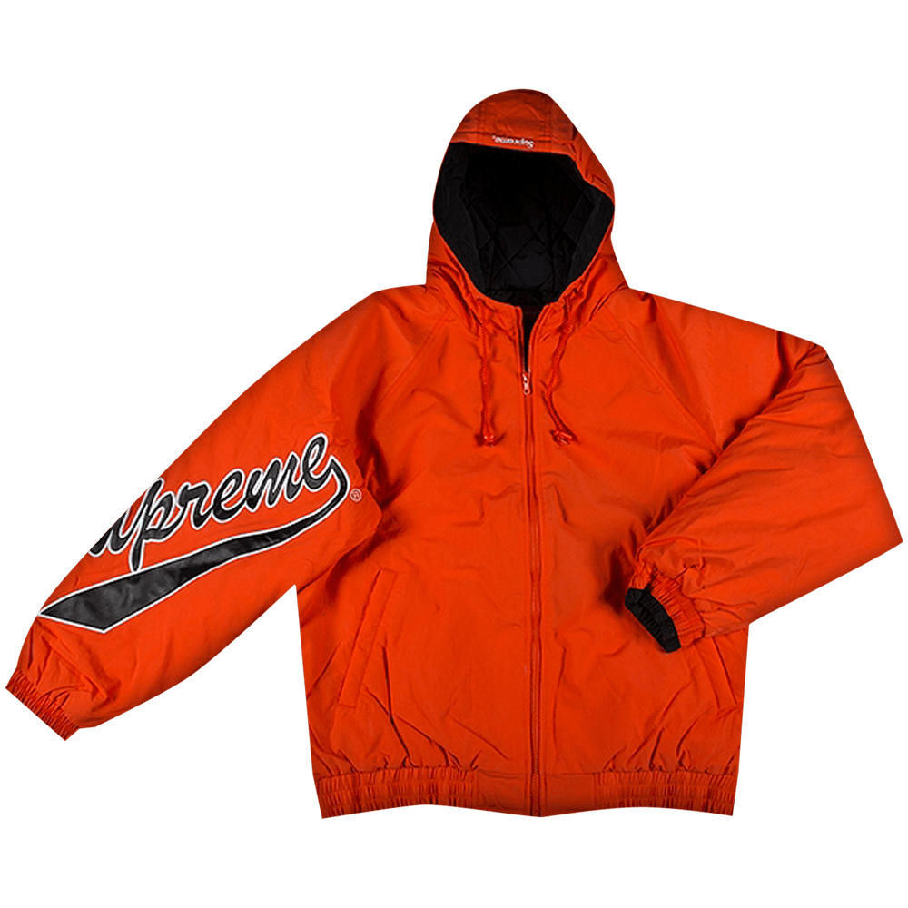 Buy Supreme Sleeve Script Sideline Jacket 'Orange' - SS18J24