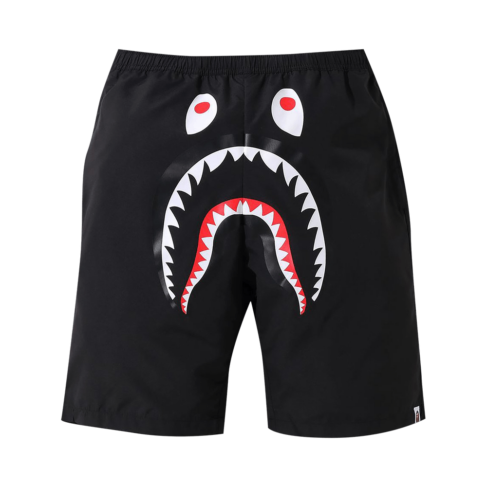 Buy BAPE Shark Beach Shorts 'Black' - 1G30 153 011 BLACK