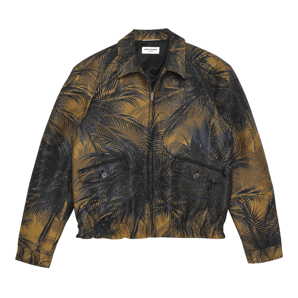 Buy Saint Laurent Silk Jacquard Jacket 'Gold' - 637524 Y1C26 4068