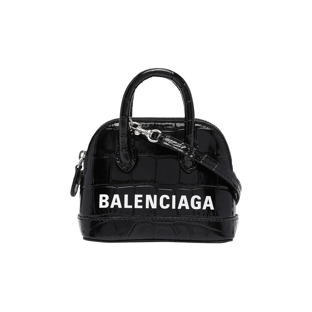 Balenciaga Mini Ville Top Handle Bag 'Black/White' | GOAT