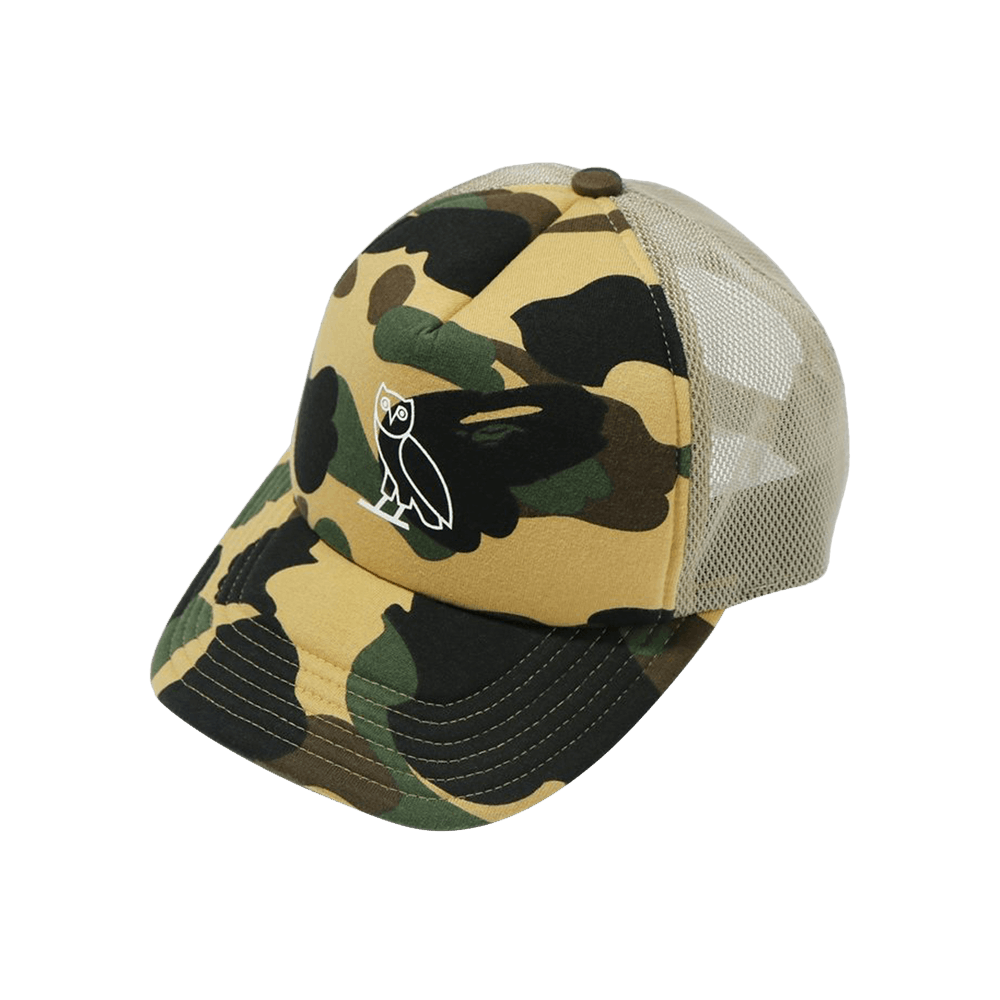 Buy BAPE x OVO 1st Camo Mesh Cap 'Yellow' - 1G23 180 925 YELLOW