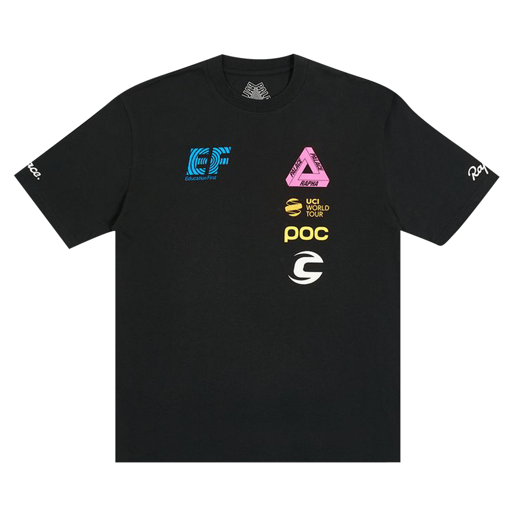 新品 Rapha PALACE ウィメンズ EF クロップド Tシャツ ブラック Palace x Rapha EF Education First T-shirt Black Men's - SS22 - US