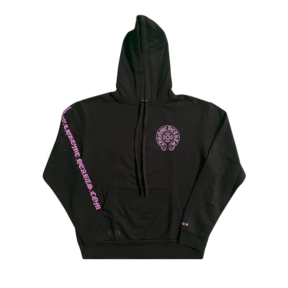 Chrome Hearts Horse Shoe Hoodie (Web Exclusive) 'Black/Pink'