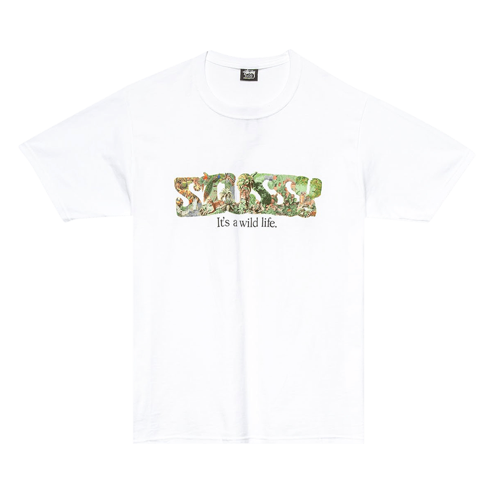 Stussy It's A Wild Life Tee 'White'