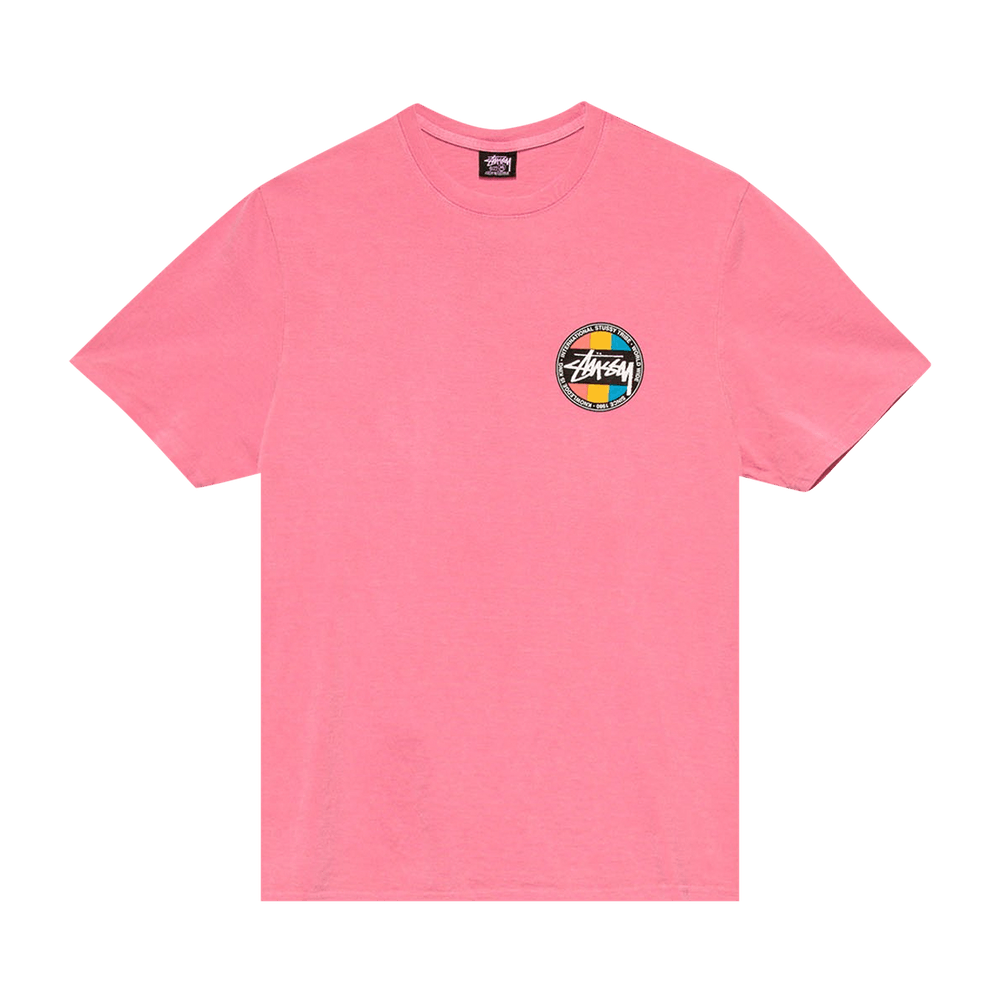 Buy Stussy Classic Dot Pigment Dyed Tee 'Pink' - 1904696