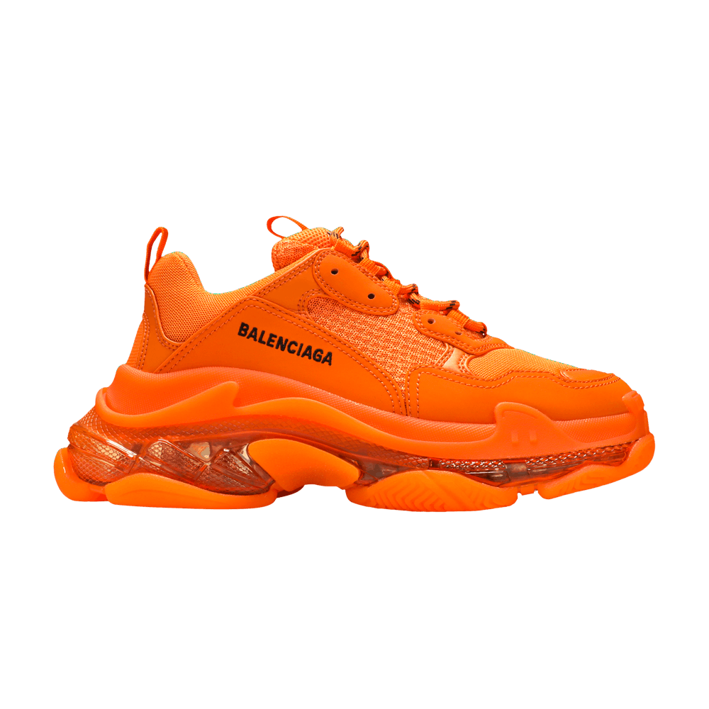 Orange triple s balenciaga clearance