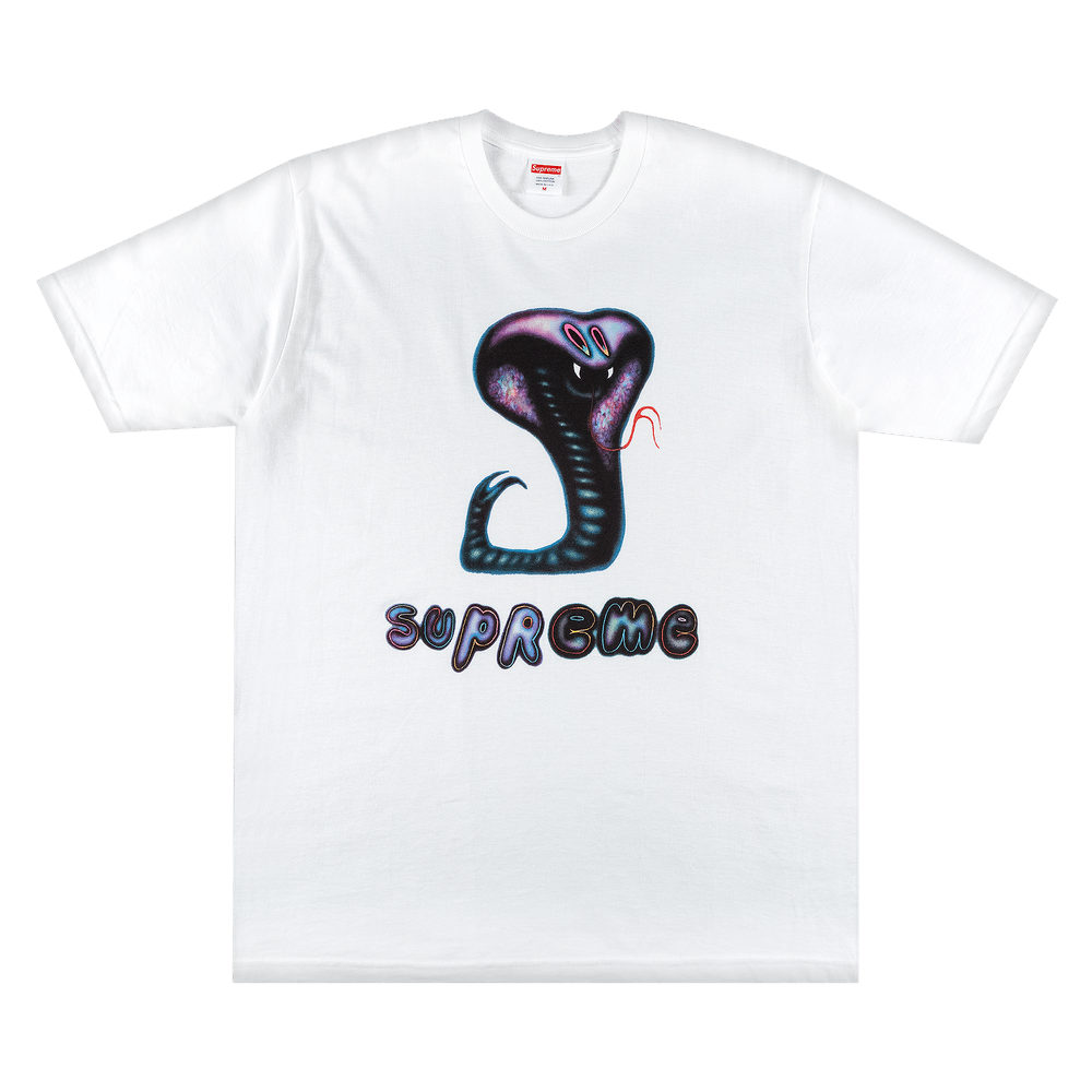 Size l Supreme Snake Tee 'White'