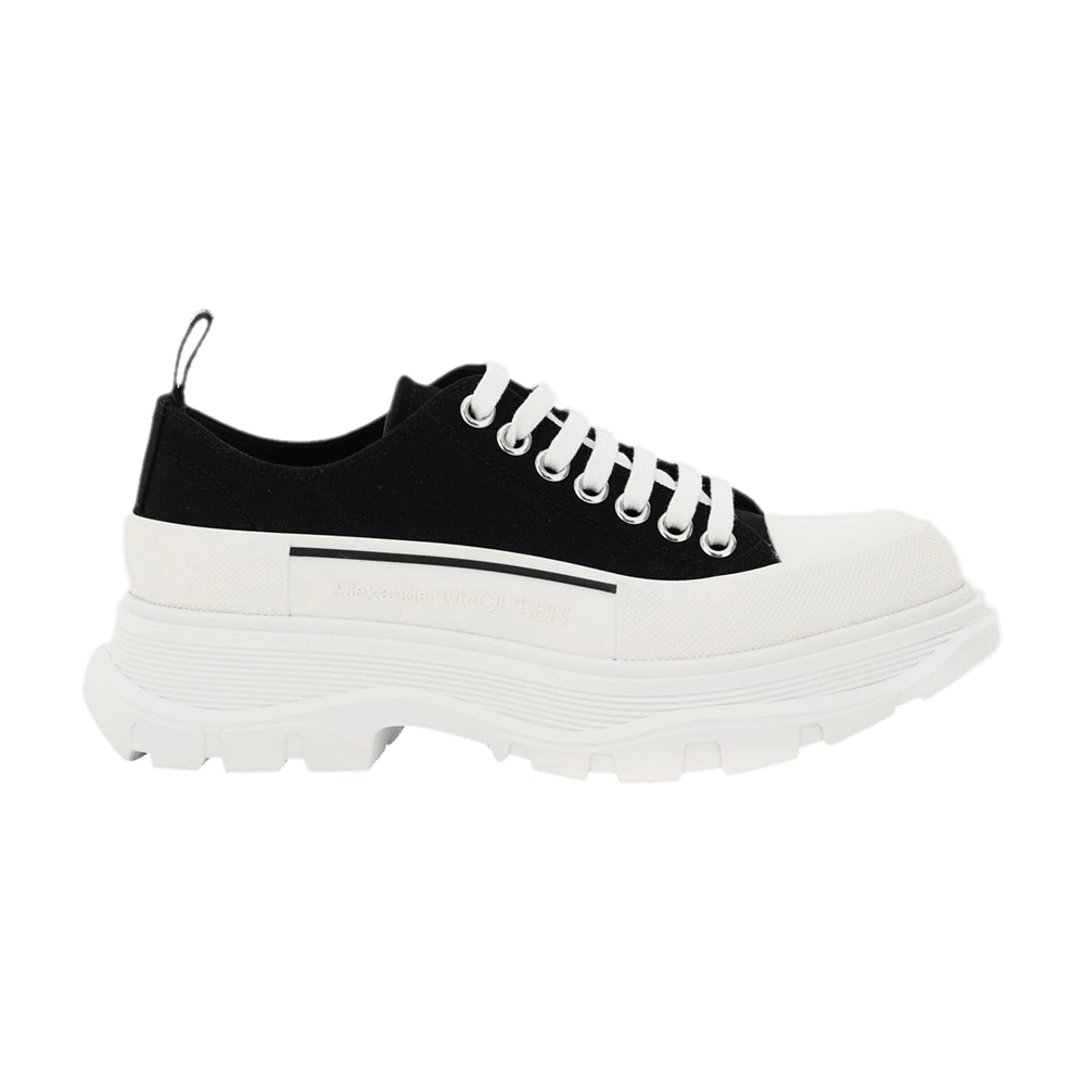 スニーカー alexander mcqueen SNEAKER (697072W4MV2 1070) Alexander Mcqueen Tread Slick Lace Up Sneakers in Black