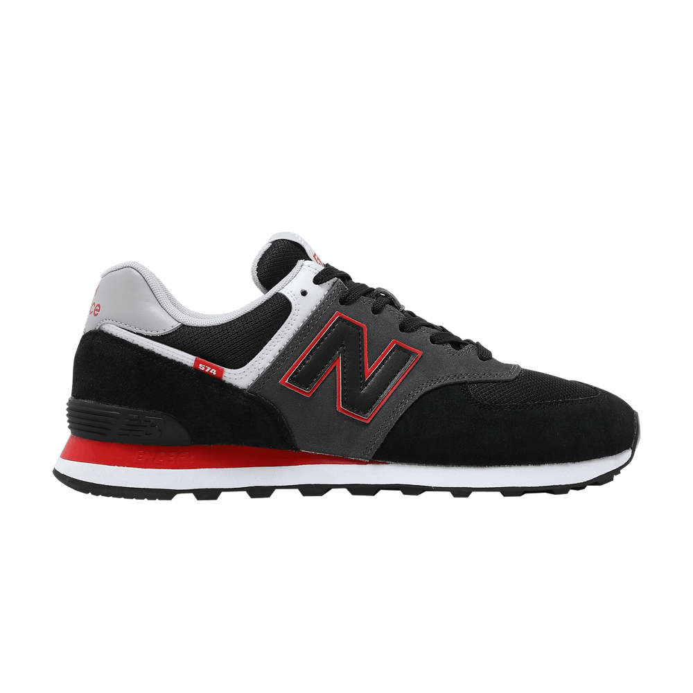 574 black best sale with velocity red