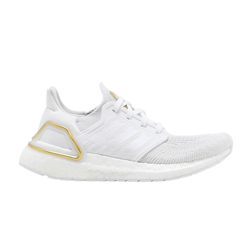 Adidas ultraboost 20 white and deals gold